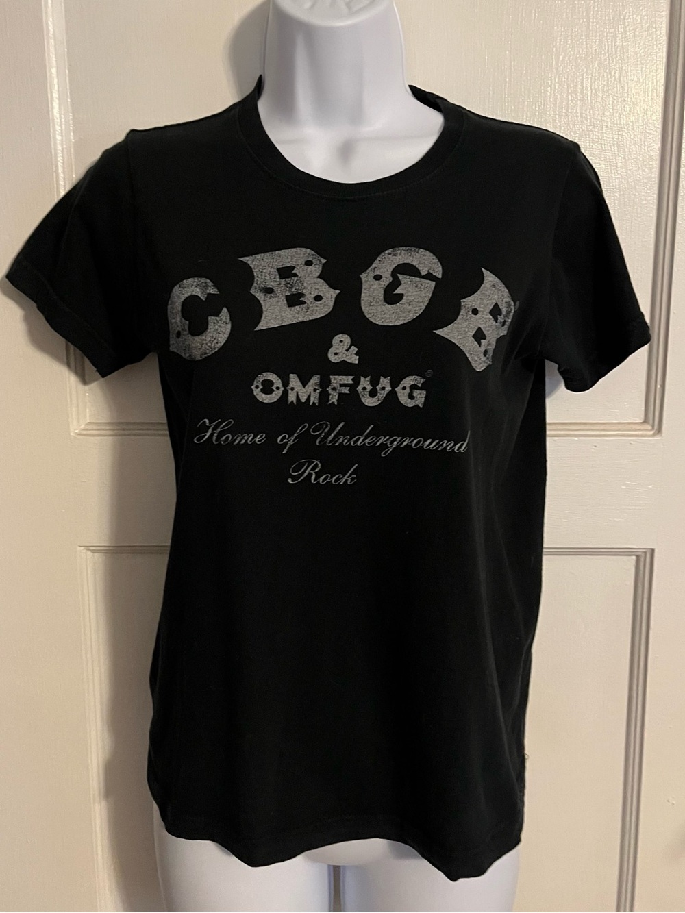 Vintage CBGB & OMFG Black Graphic Tee purchased at the famous NYC Club
